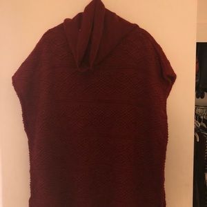 Cowl-neck Poncho